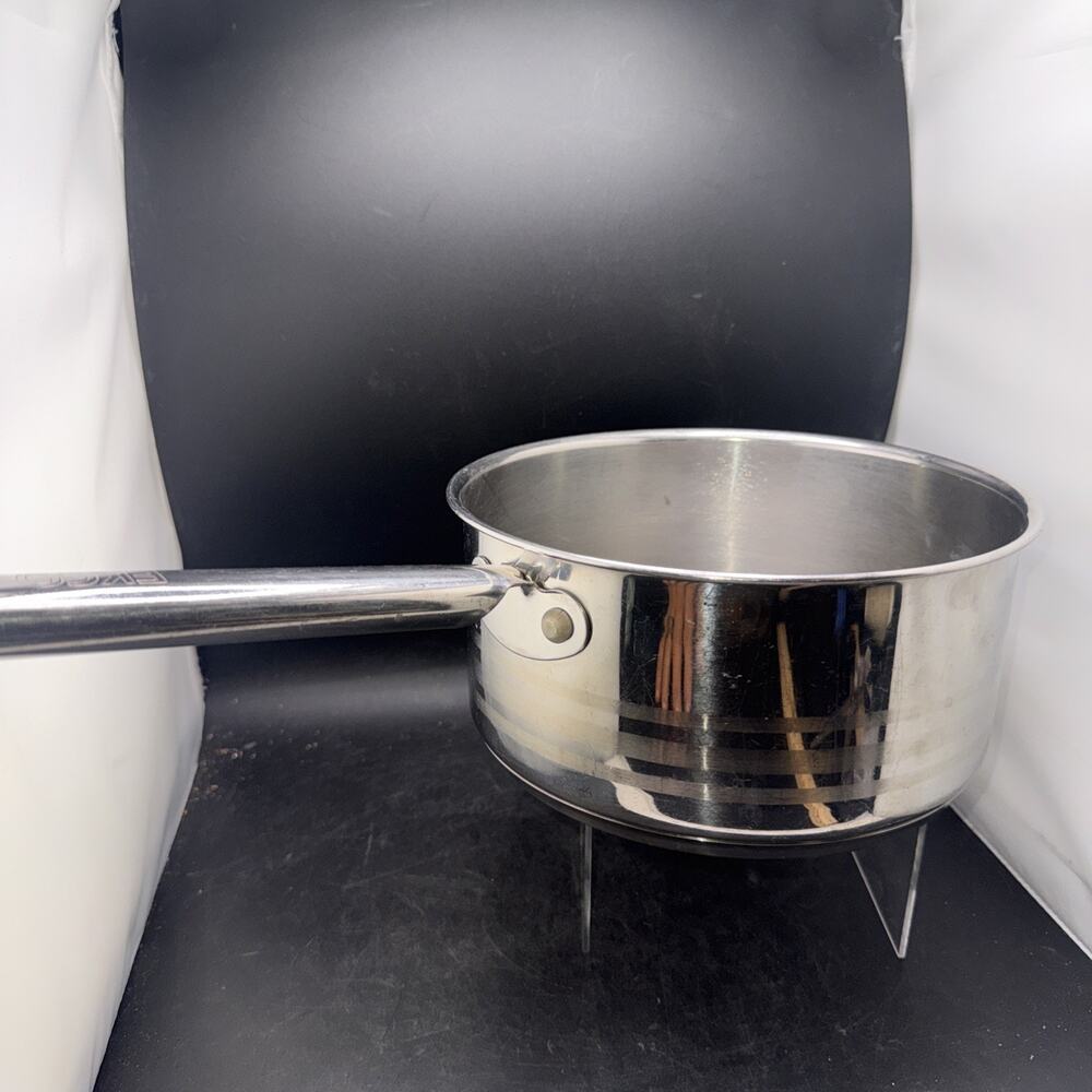 EKCO Eterna 3 Qt 18/10 Stainless Steel Saucepan Pot Long Handle Made China